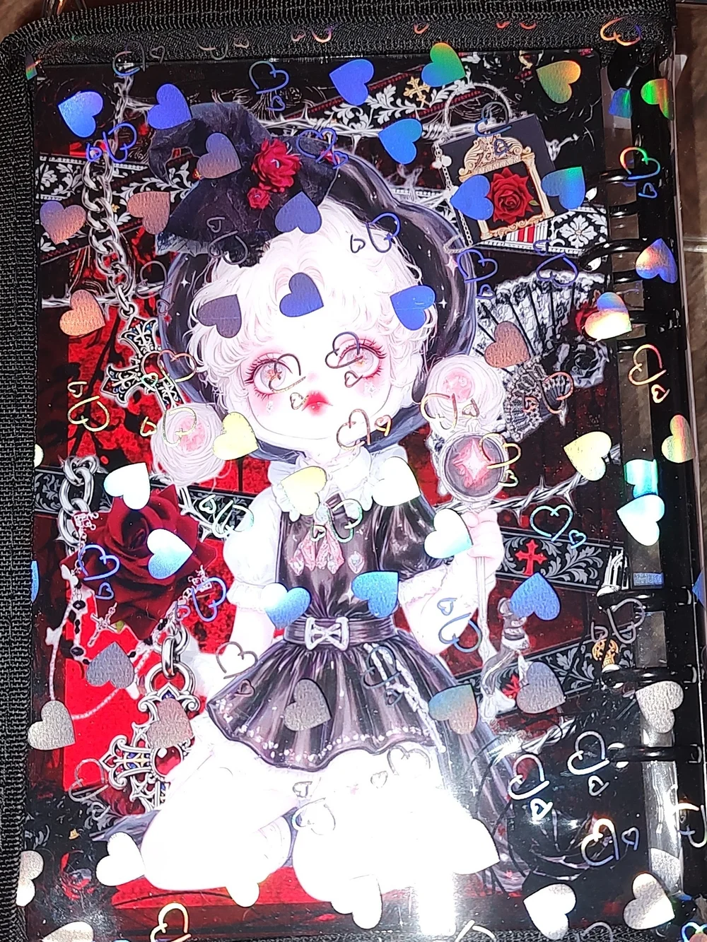 New! A5 Skullpanda Acrylic Shaker Notebook With Cover And Paper
